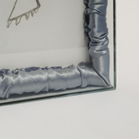 ERLY. Urn and drawing with body ashes on paper